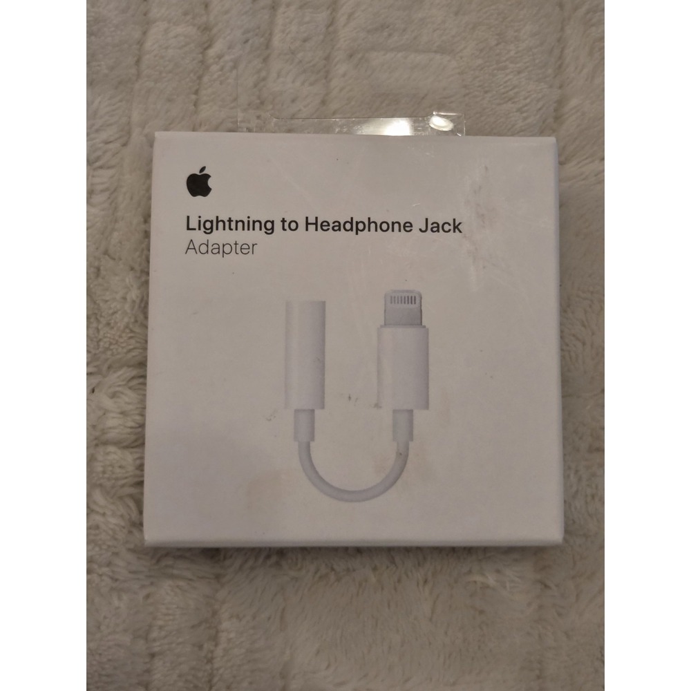 Apple Lightning to Headphone 3.5mm Jack Adapter White MMX62AM/A A1749 Brand New